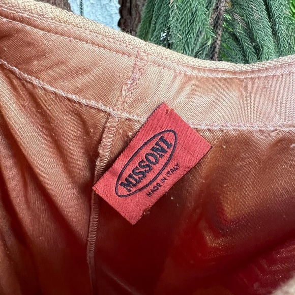 90s Missoni Chevron Striped Knit Skirt | Wool Blend | Made in Italy - Picture 6 of 12